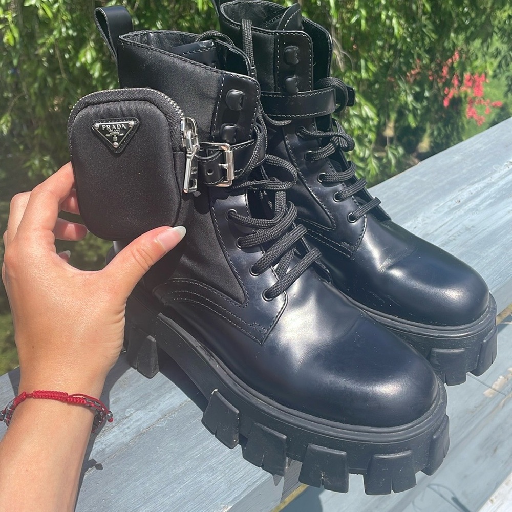 Prada Monolith Combat Ankle Boot - image 2